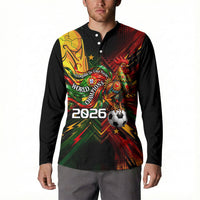 Personalized Portugal Football Champions 2026 Button Sweatshirt Rooster Mascot Comic Trophy Soccer Ball