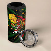 Personalized Portugal Football Champions 2026 4 in 1 Can Cooler Tumbler Rooster Mascot Comic Trophy Soccer Ball