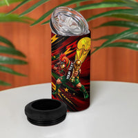 Personalized Portugal Football Champions 2026 4 in 1 Can Cooler Tumbler Rooster Mascot Comic Trophy Soccer Ball