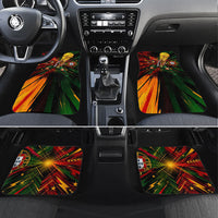 Personalized Portugal Football Champions 2026 Car Mats Rooster Mascot Comic Trophy Soccer Ball