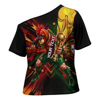 Personalized Portugal Football Champions 2026 Cross Shoulder Shirt Rooster Mascot Comic Trophy Soccer Ball