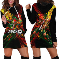 Personalized Portugal Football Champions 2026 Hoodie Dress Rooster Mascot Comic Trophy Soccer Ball