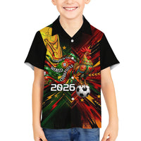 Personalized Portugal Football Champions 2026 Kid Hawaiian Shirt Rooster Mascot Comic Trophy Soccer Ball