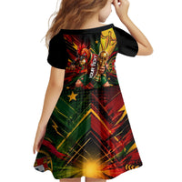 Personalized Portugal Football Champions 2026 Kid Short Sleeve Dress Rooster Mascot Comic Trophy Soccer Ball