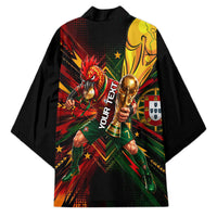 Personalized Portugal Football Champions 2026 Kimono Rooster Mascot Comic Trophy Soccer Ball