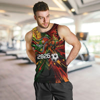 Personalized Portugal Football Champions 2026 Men Tank Top Rooster Mascot Comic Trophy Soccer Ball