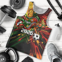 Personalized Portugal Football Champions 2026 Men Tank Top Rooster Mascot Comic Trophy Soccer Ball
