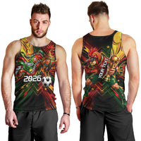 Personalized Portugal Football Champions 2026 Men Tank Top Rooster Mascot Comic Trophy Soccer Ball