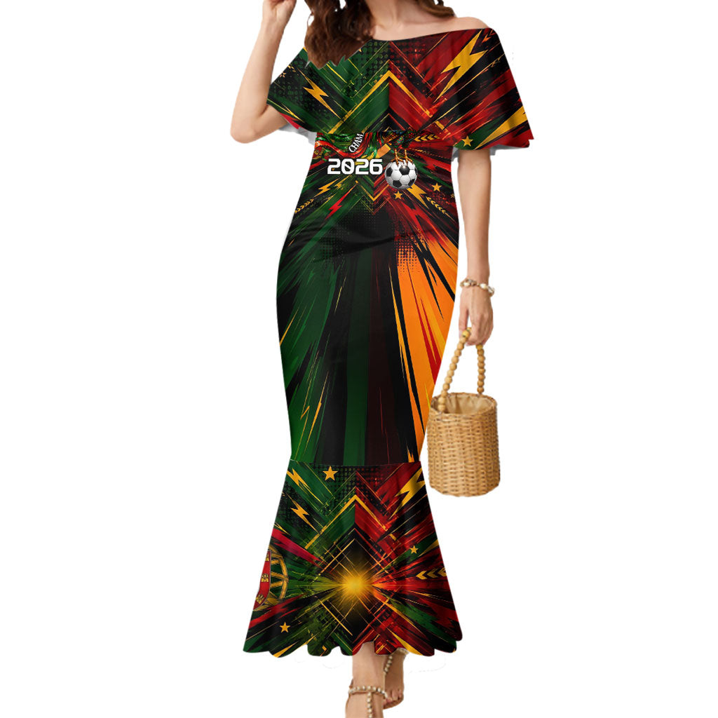 Personalized Portugal Football Champions 2026 Mermaid Dress Rooster Mascot Comic Trophy Soccer Ball