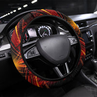 Portugal Football Champions 2026 Steering Wheel Cover Rooster Mascot Comic Trophy Soccer Ball