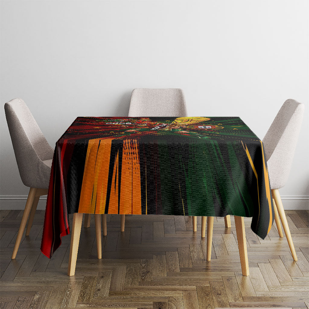 Personalized Portugal Football Champions 2026 Tablecloth Rooster Mascot Comic Trophy Soccer Ball