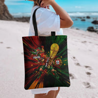 Personalized Portugal Football Champions 2026 Tote Bag Rooster Mascot Comic Trophy Soccer Ball