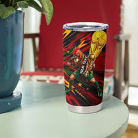 Personalized Portugal Football Champions 2026 Tumbler Cup Rooster Mascot Comic Trophy Soccer Ball