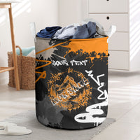 Personalized Montana Glacier National Park Laundry Basket Urban Graffiti Street Art Paint Splatter