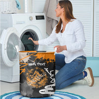Personalized Montana Glacier National Park Laundry Basket Urban Graffiti Street Art Paint Splatter