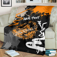 Personalized Montana Glacier National Park Blanket Urban Graffiti Street Art Paint Splatter