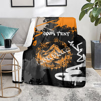 Personalized Montana Glacier National Park Blanket Urban Graffiti Street Art Paint Splatter