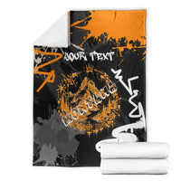 Personalized Montana Glacier National Park Blanket Urban Graffiti Street Art Paint Splatter
