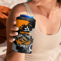 Personalized Montana Glacier National Park 4 in 1 Can Cooler Tumbler Urban Graffiti Street Art Paint Splatter