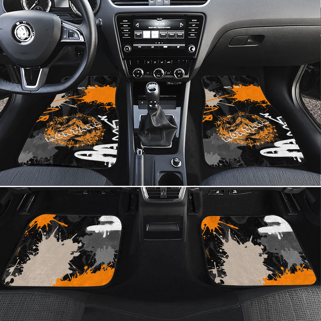 Personalized Montana Glacier National Park Car Mats Urban Graffiti Street Art Paint Splatter