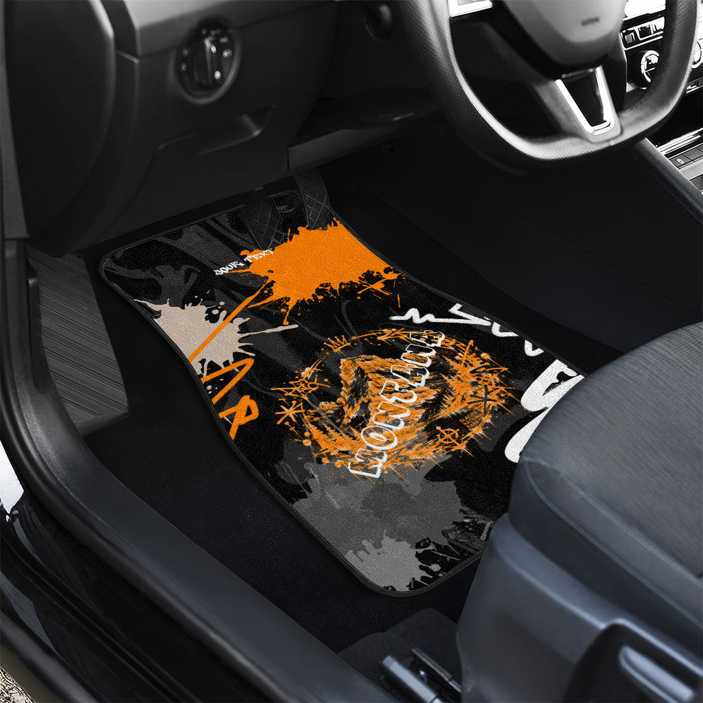 Personalized Montana Glacier National Park Car Mats Urban Graffiti Street Art Paint Splatter