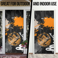 Personalized Montana Glacier National Park Door Cover Urban Graffiti Street Art Paint Splatter