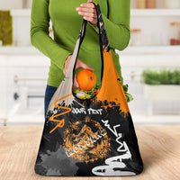 Personalized Montana Glacier National Park Grocery Bag Urban Graffiti Street Art Paint Splatter