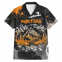 Personalized Montana Glacier National Park Hawaiian Shirt Urban Graffiti Street Art Paint Splatter