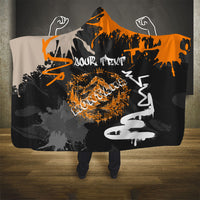 Personalized Montana Glacier National Park Hooded Blanket Urban Graffiti Street Art Paint Splatter