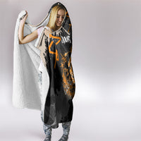Personalized Montana Glacier National Park Hooded Blanket Urban Graffiti Street Art Paint Splatter