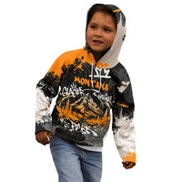 Personalized Montana Glacier National Park Kid Hoodie Urban Graffiti Street Art Paint Splatter