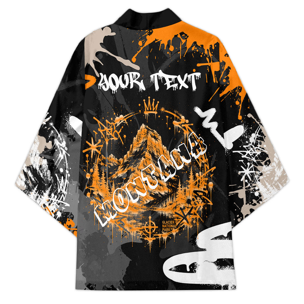 Personalized Montana Glacier National Park Kimono Urban Graffiti Street Art Paint Splatter