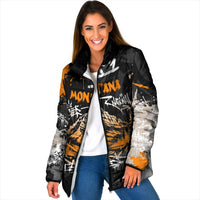 Personalized Montana Glacier National Park Padded Jacket Urban Graffiti Street Art Paint Splatter