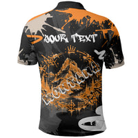 Personalized Montana Glacier National Park Polo Shirt Urban Graffiti Street Art Paint Splatter