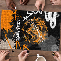 Personalized Montana Glacier National Park Puzzle Urban Graffiti Street Art Paint Splatter
