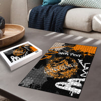 Personalized Montana Glacier National Park Puzzle Urban Graffiti Street Art Paint Splatter