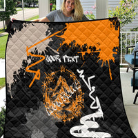 Personalized Montana Glacier National Park Quilt Urban Graffiti Street Art Paint Splatter