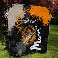 Personalized Montana Glacier National Park Quilt Urban Graffiti Street Art Paint Splatter