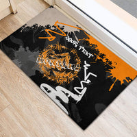 Personalized Montana Glacier National Park Rubber Doormat Urban Graffiti Street Art Paint Splatter