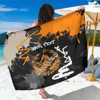 Personalized Montana Glacier National Park Sarong Urban Graffiti Street Art Paint Splatter