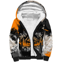 Personalized Montana Glacier National Park Sherpa Hoodie Urban Graffiti Street Art Paint Splatter