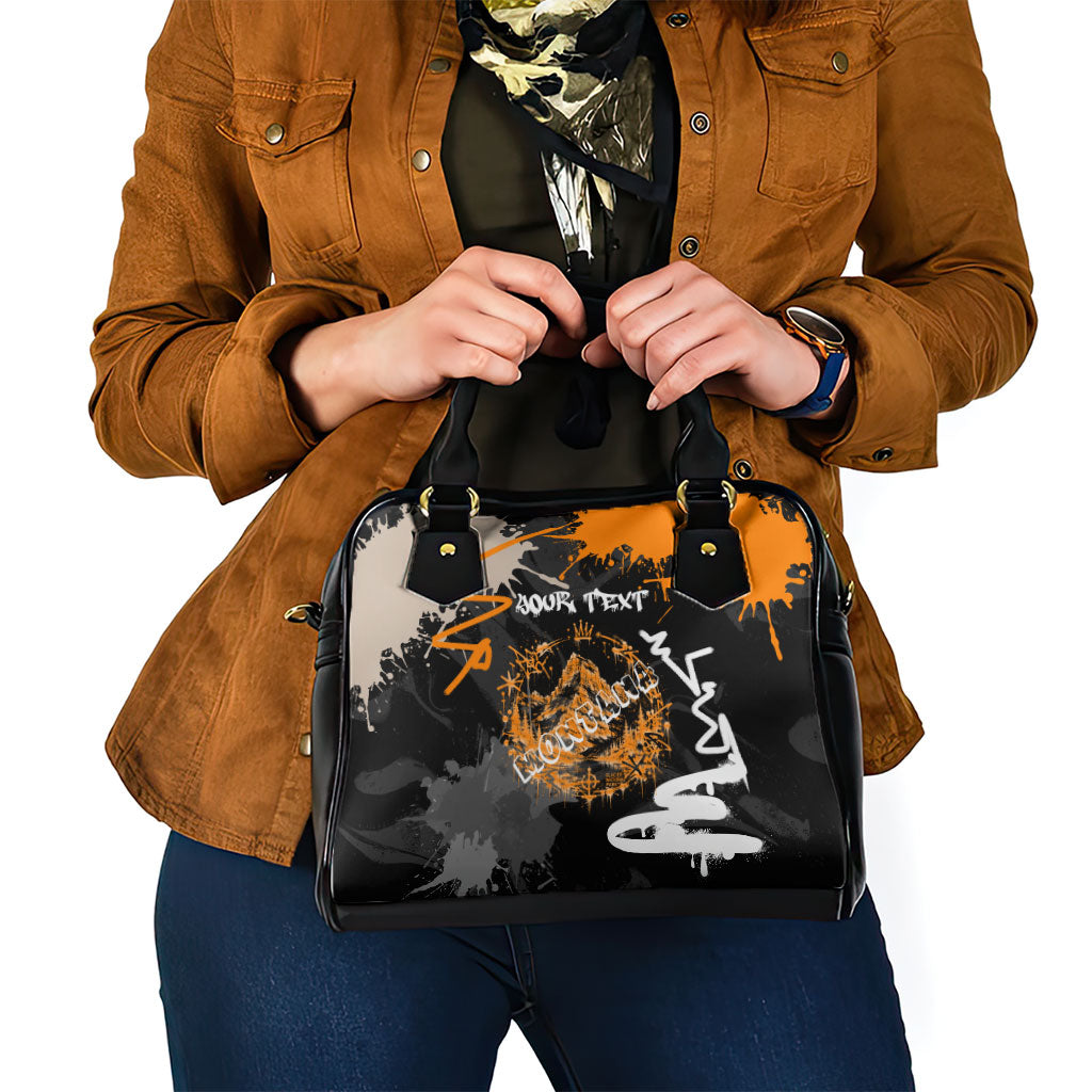 Personalized Montana Glacier National Park Shoulder Handbag Urban Graffiti Street Art Paint Splatter