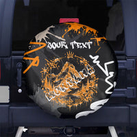 Personalized Montana Glacier National Park Spare Tire Cover Urban Graffiti Street Art Paint Splatter