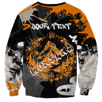 Personalized Montana Glacier National Park Sweatshirt Urban Graffiti Street Art Paint Splatter