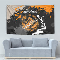 Personalized Montana Glacier National Park Tapestry Urban Graffiti Street Art Paint Splatter