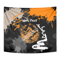 Personalized Montana Glacier National Park Tapestry Urban Graffiti Street Art Paint Splatter