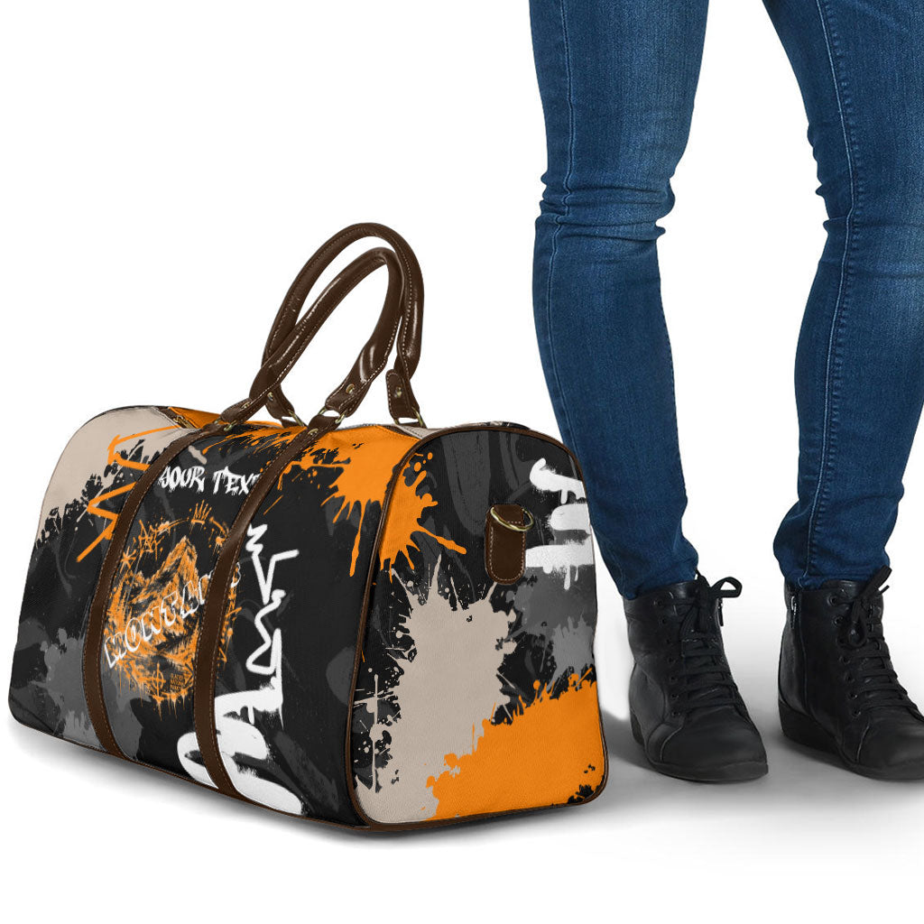 Personalized Montana Glacier National Park Travel Bag Urban Graffiti Street Art Paint Splatter