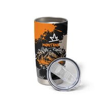 Personalized Montana Glacier National Park Tumbler Cup Urban Graffiti Street Art Paint Splatter
