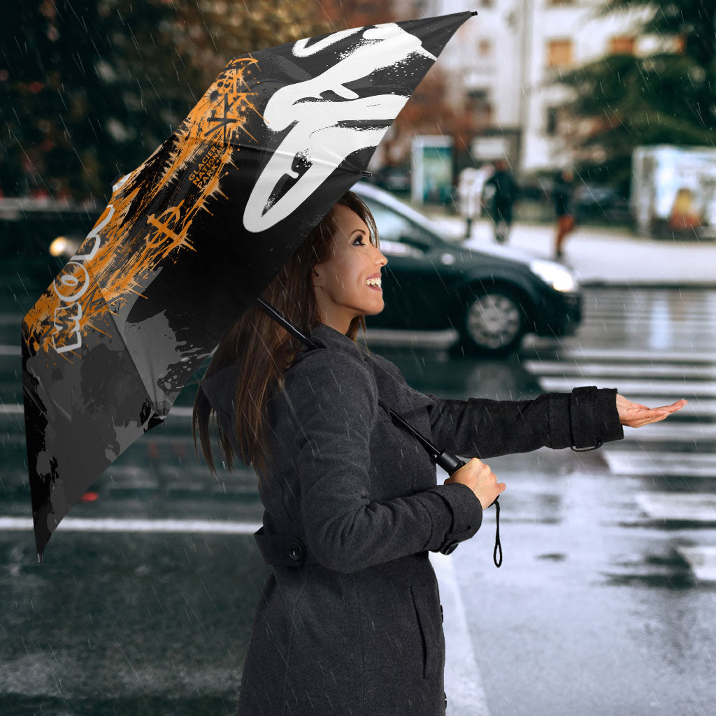 Personalized Montana Glacier National Park Umbrella Urban Graffiti Street Art Paint Splatter