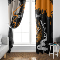 Personalized Montana Glacier National Park Window Curtain Urban Graffiti Street Art Paint Splatter